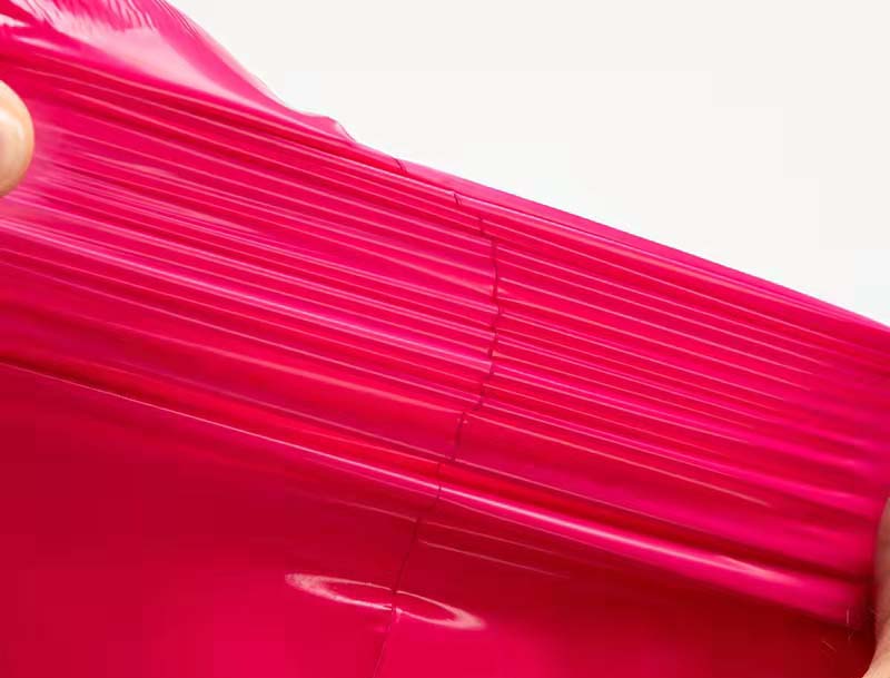 鼎湖玫红色快递袋-05