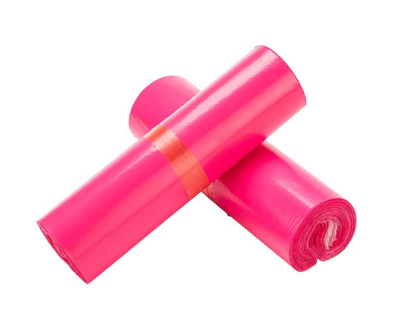 鼎湖玫红色快递袋-02